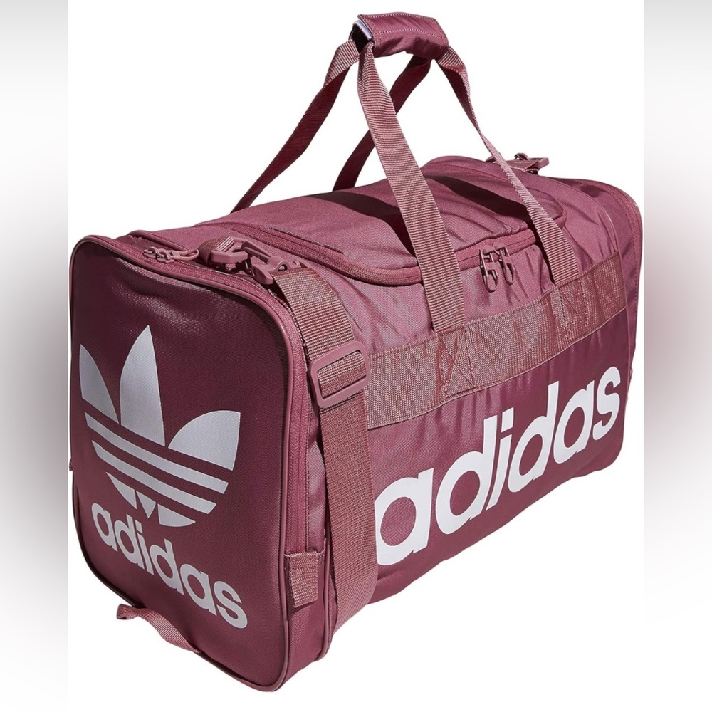 NWT Maroon & White Retro Adidas Duffel